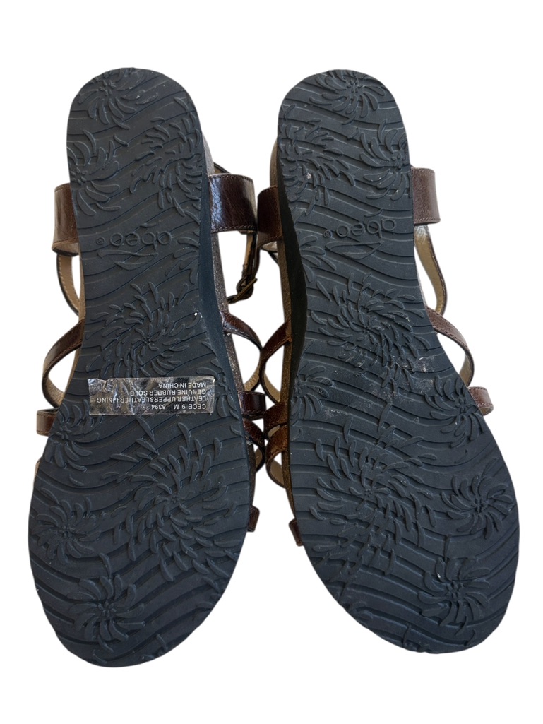 Like New Abeo Leather Cece Sandals Briwn Size 9 — image 8 of 8
